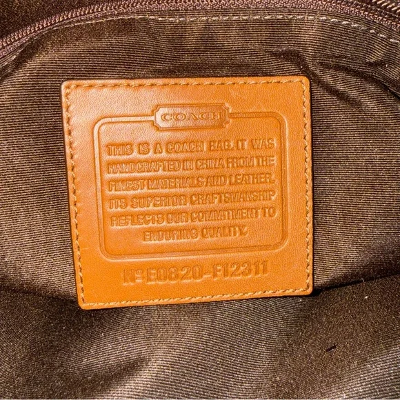 Coach Y2K Demi Signature Print Brown Soho Buckle Leather Canvas Tote Bag - Picture 14 of 16